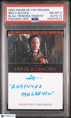 2024 Rittenhouse House The Dragon S1 Inscription Milly Alcock PSA 8 Autograph 10