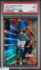 1997 Bowman's Best Grant Hill #91 Atomic Refractor PSA 9 Low Pop