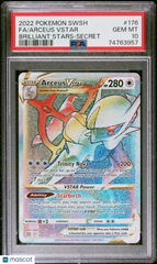 2022 Pokemon Sword & Shield Brilliant Stars Arceus VSTAR Secret Fa PSA 10 #176