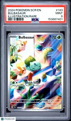 2024 Pokemon SCR EN-Stellar Crown Bulbasaur Illustration Rare FA PSA 9 #143