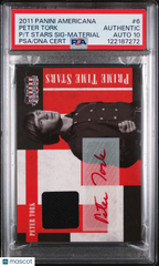 2011 Panini Americana Prime Time Stars Signatures Peter Tork #6 PSA Monkees Auto