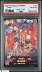 2024 One Piece Op07-500 Years In The Future O-Nami Special Alt Art PSA 10 #101