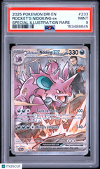 2025 Pokemon Destined Rivals Rocket's Nidoking EX Special Illus Rare PSA 9 #233