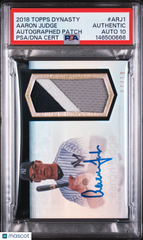 2018 Topps Dynasty Autograph 3 CLR Patch Aaron Judge #/10 PSA Auto 10