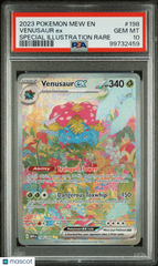 2023 Pokemon Mew EN-151 Venusaur EX #198 Special Illustration Rare FA PSA 10 Gem