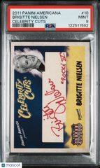 2011 Americana Celebrity Cuts Brigitte Nielsen Inscription Rocky Auto PSA 9