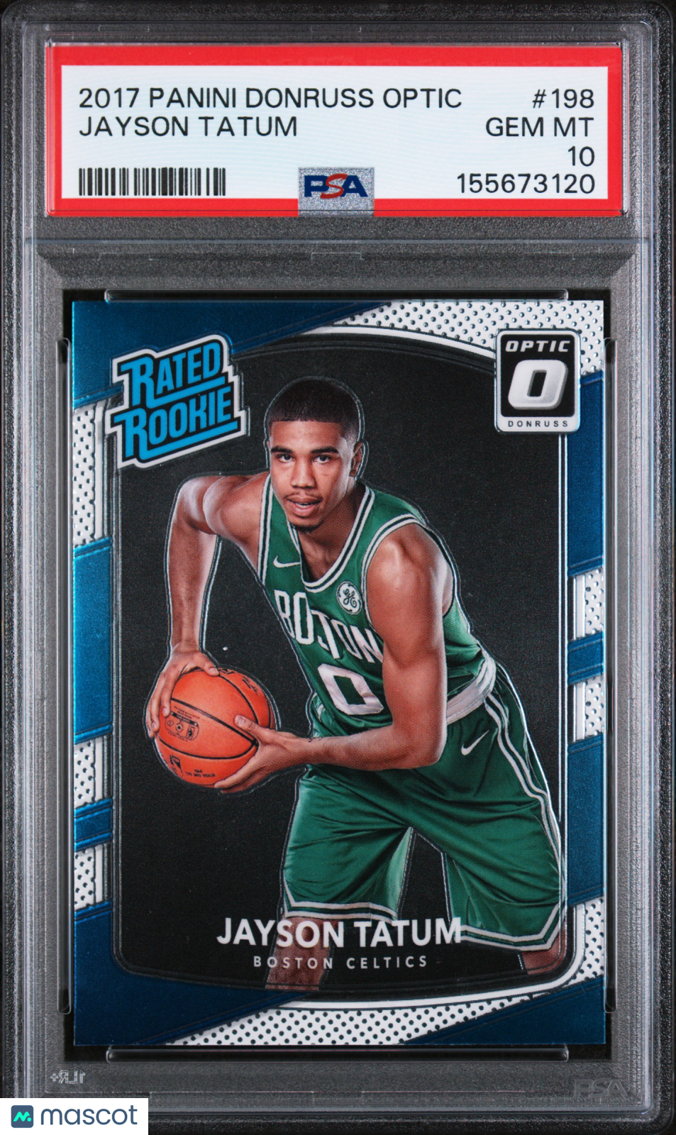 2017 Panini Donruss Optic Jayson Tatum #198 Rookie Rated RC PSA 10 Gem Mint