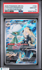 2025 Pokemon Destined Rivals Cynthia's Roserade Illustration Rare PSA 10 #184