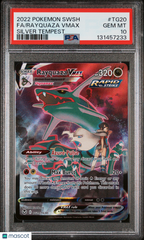 2022 Pokemon Sword Shield Silver Tempest Rayquaza VMAX Fa PSA 10 #TG20 Gem Mint