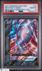 2021 Pokemon Swsh Black Star Promo Mewtwo V-Union Special Coll PSA 10 #161