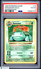 1999 Pokemon Game Venusaur Holo Holo Shadowless PSA 4 #15