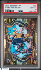 2022 Select Premier League Christian Pulisic #221 Camo Prizm #/199 PSA 10 POP 1