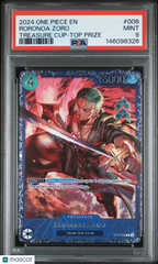 2024 One Piece Promos Roronoa Zoro Treasure Cup-Top Prize PSA 9 #008 Mint