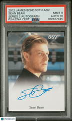 2012 James Bond 50th Anniversary Sean Bean Limited Autograph PSA 9/10 Auto