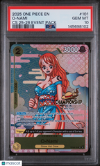 2025 One Piece Championship 2025-26 Event Pack O-Nami Holo PSA 10 #101
