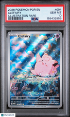 2026 Pokemon Perfect Order Clefairy Holo Holo FA Illustration Rare PSA 10 #094
