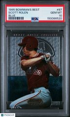 1995 Bowman's Best Scott Rolen #87 Blue Rookir RC PSA 10 Gem Mint Phillies