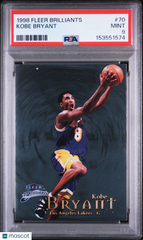 1998 Fleer Brilliants Kobe Bryant #70 Acetate base PSA 9 Mint Lakers