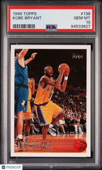 1996 Topps Kobe Bryant #138 Rookie Card RC PSA 10 Gem Mint Los Angeles Lakers