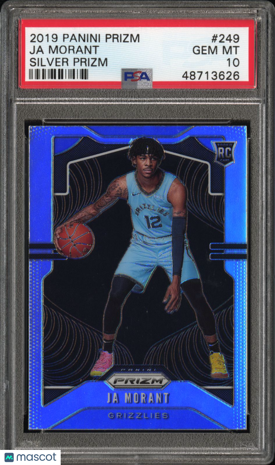 2019 Panini Prizm Ja Morant #249 Silver Rookie RC PSA 10 Grizzlies