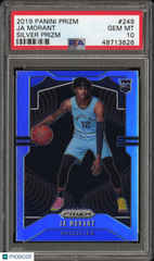 2019 Panini Prizm Ja Morant #249 Silver Rookie RC PSA 10 Grizzlies