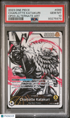 2023 One Piece Op03-Pillars Str. Charlotte Katakuri #099 Alternate Art PSA 10