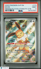 2025 Pokemon Black Star Promo Eevee Prismatic Evolutions P Center Etb PSA 9 #173