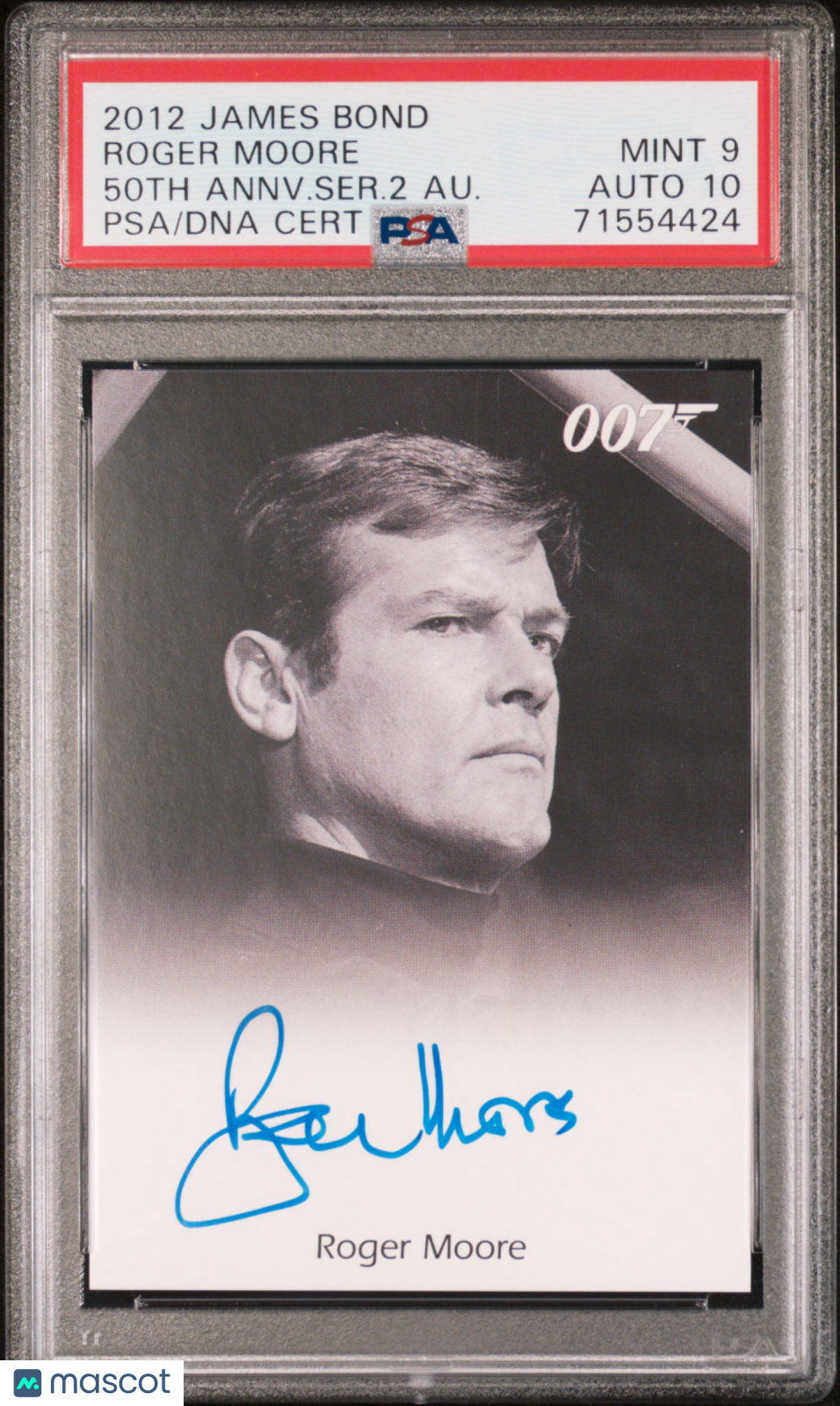 2012 Rittenhouse James Bond 50th Anni S2 Autograph Roger Moore PSA 9/10 Auto