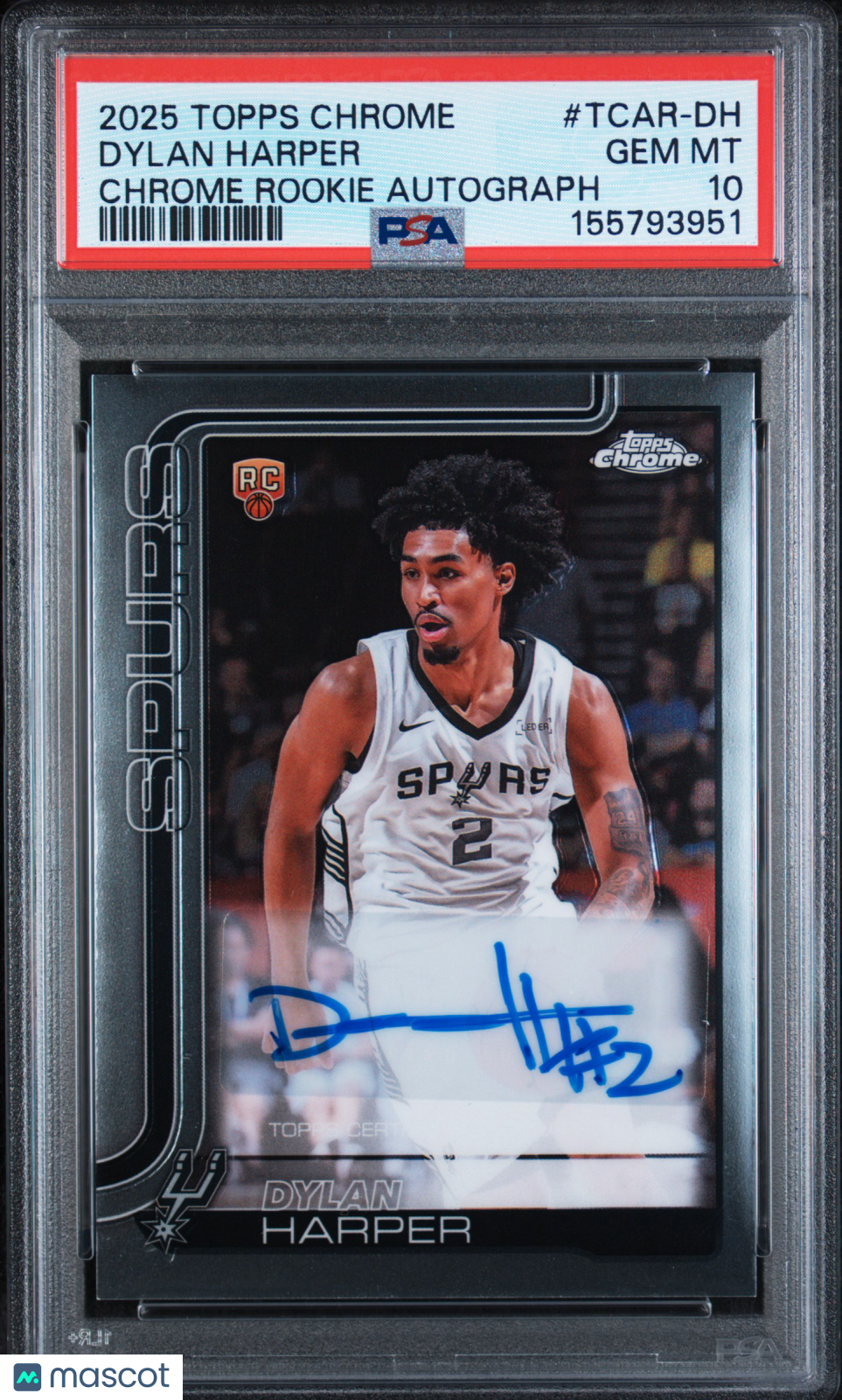 2025 Topps Chrome Rookie Autographs Dylan Harper Rookie Auto PSA 10