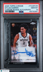 2025 Topps Chrome Rookie Autographs Dylan Harper Rookie Auto PSA 10