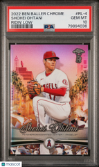 2022 Topps Chrome Ben Baller Ridin' Low Shohei Ohtani #RL-4 Refractor SP PSA 10