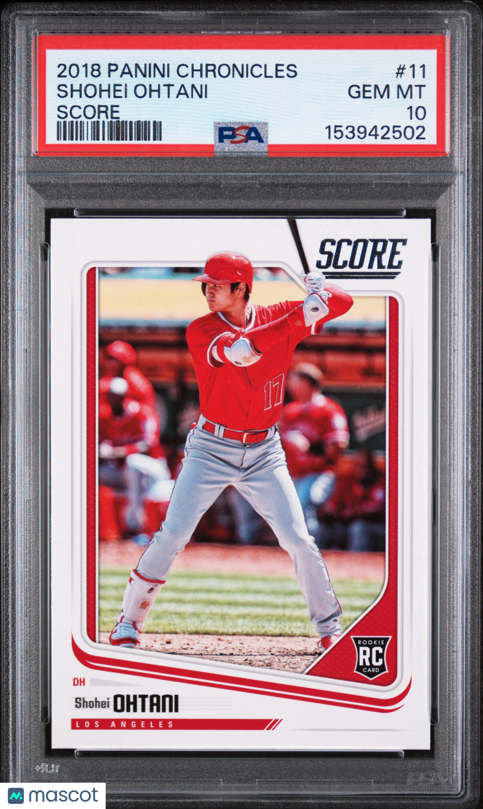 2018 Panini Chronicles Score Shohei Ohtani HITTING #11 Rookie RC PSA 10 Gem
