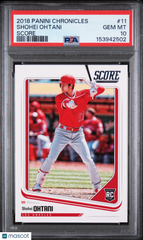 2018 Panini Chronicles Score Shohei Ohtani HITTING #11 Rookie RC PSA 10 Gem