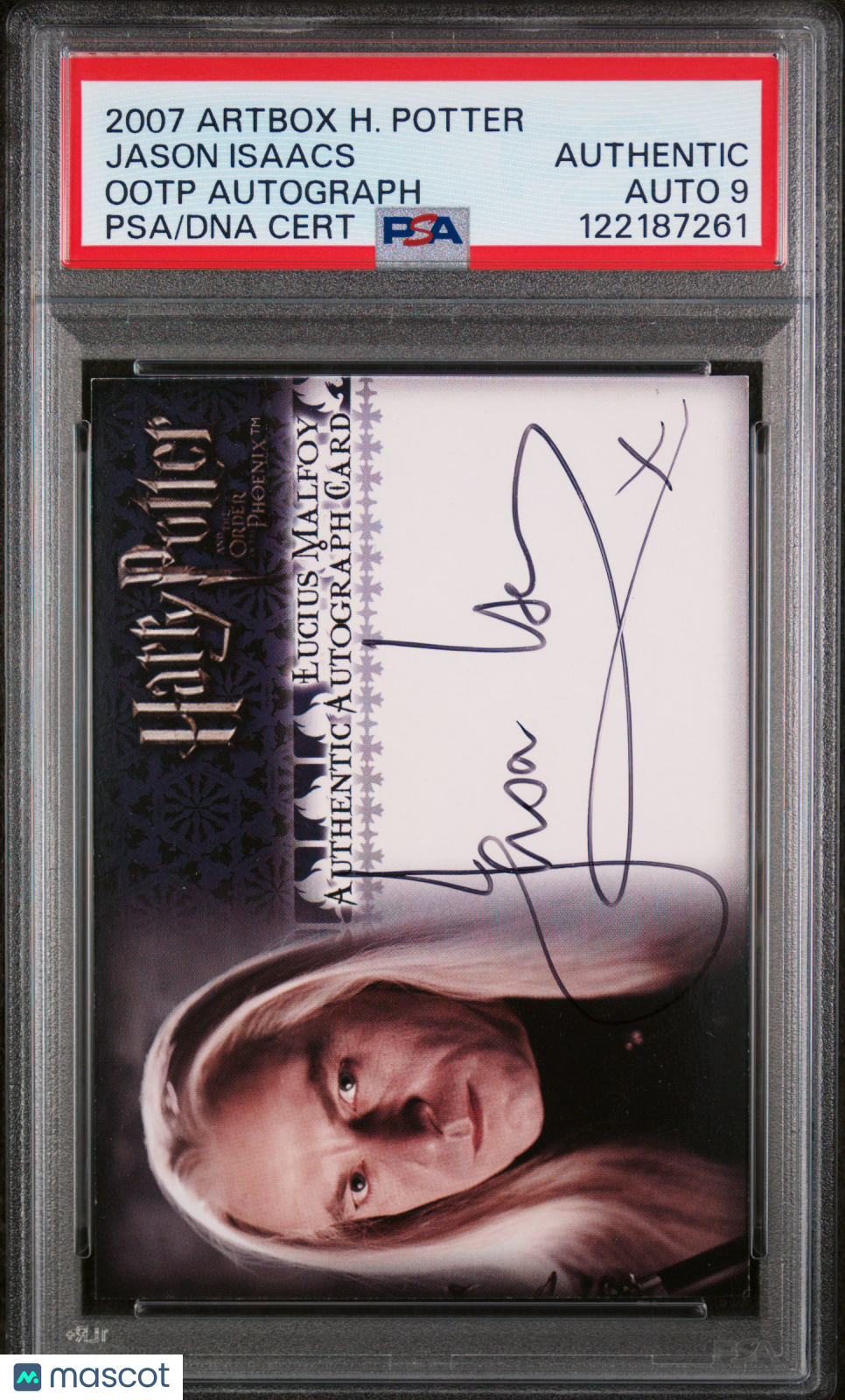 2007 Artbox Harry Potter Order Of The Phoenix Autograph Jason Isaacs PSA Auto 9