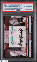 2011 Americana Co-Stars Signatures G. Kennedy L. Nielsen #4 PSA Auto Naked Gun