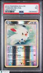 2010 Pokemon Heartgold & Soulsilver Undaunted Togekiss-Reverse Foil PSA 7 #9