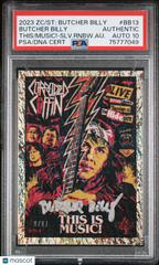 2023 Zerocool X Stranger Things Butcher Billy Artist Gold #/11 PSA Auto 10