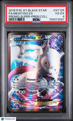 2016 Pokemon Xy Black Star Promo Mewtwo EX Super-Premium Coll Fa PSA 4 #XY125