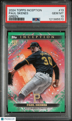 2024 Topps Inception Paul Skenes #13 Green ROOKIE RC PSA 10 LOW POP GEM MINT