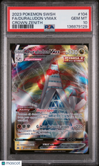 2023 Pokemon Sword & Shield Crown Zenith Duraludon VMAX Full Art PSA 10 #104