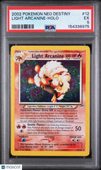 2002 Pokemon Neo Destiny Light Arcanine Holo Holo PSA 5 #12