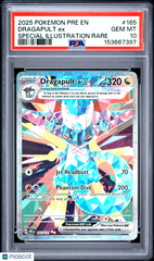 2025 Pokemon Prismatic Evolutions Dragapult EX Special Illust Rare PSA 10 #165