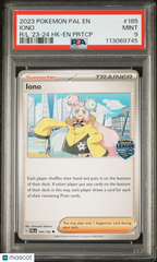 2023 Pokemon Pal EN-Paldea Evolved Iono #185 R/L '23-24 HK-EN PSA 9 HONG KONG
