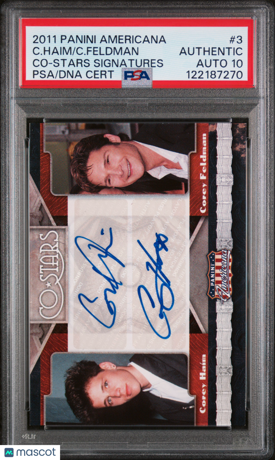 2011 Panini Americana Signatures C. Feldman / Haim Lost Boys PSA Auth 10 Auto