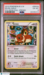 2013 Pokemon Black & White Promo Eevee Holo Holo Sylveon Coll-Promo PSA 6 #BW94