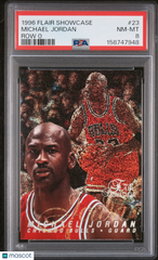 1996-97 Flair Showcase Michael Jordan #23 Row 0 PSA 8 Chicago Bulls HOF