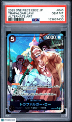 2025 One Piece Japanese Eb02 Anime 25th Trafalgar Law Alternate Art PSA 10 #045