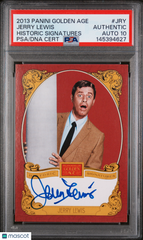 2013 Panini Golden Age Historic Signatures Jerry Lewis #JRY PSA Auto 10