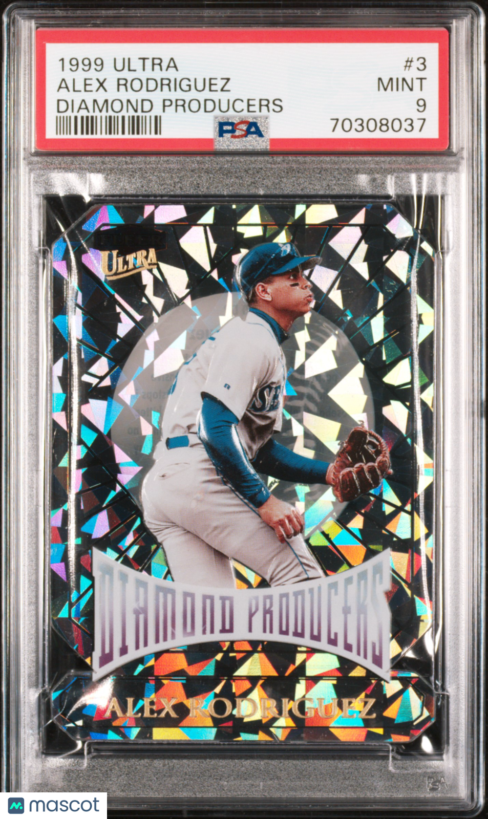 1999 Ultra Diamond Producers Alex Rodriguez #3 SP PSA 9 Mint