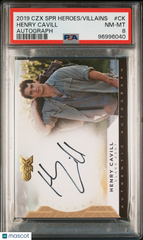 2019 Cryptozoic CZX Super Heroes & Villians Autograph Henry Cavill Auto PSA 8